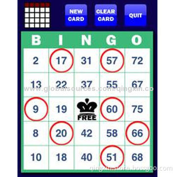 Bingo Playing Card, Card Game Set, Age 3+, PP/UV Lamination